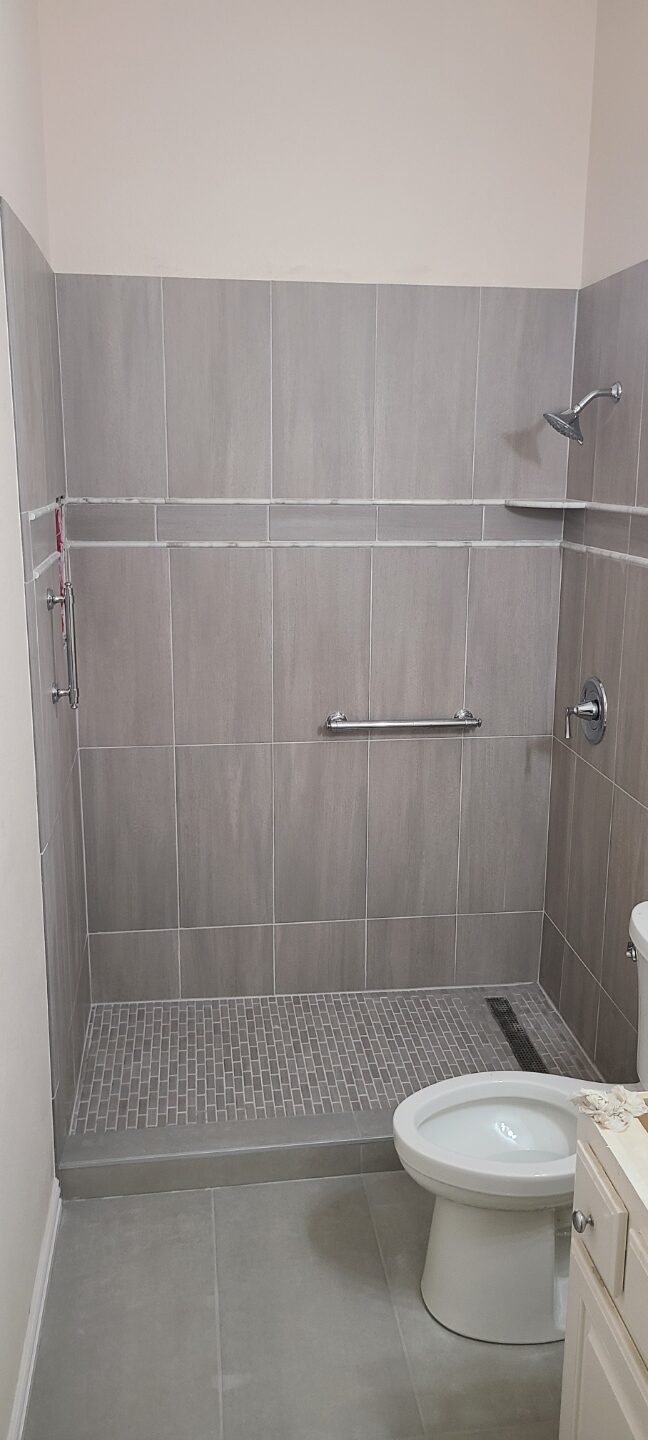 modern shower